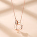 Women's S925 Sterling Silver Ring Buckle Necklace - Dazpy