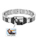 Men's Bracelet Magnet Carbon Fiber Titanium Steel - Dazpy