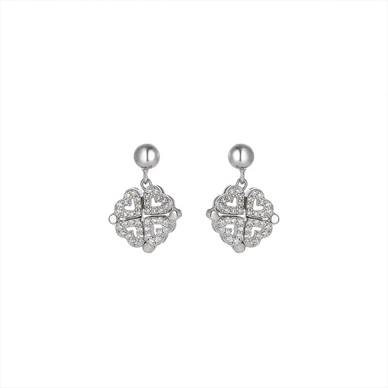 S925 Love Clover Fashion Earrings - Dazpy