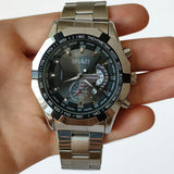 Men's Watch Relojes De Hombre Stainless Steel Quartz Luminous Classic Watches - Dazpy