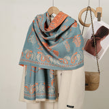 Luxurious Cashmere Floral Scarf