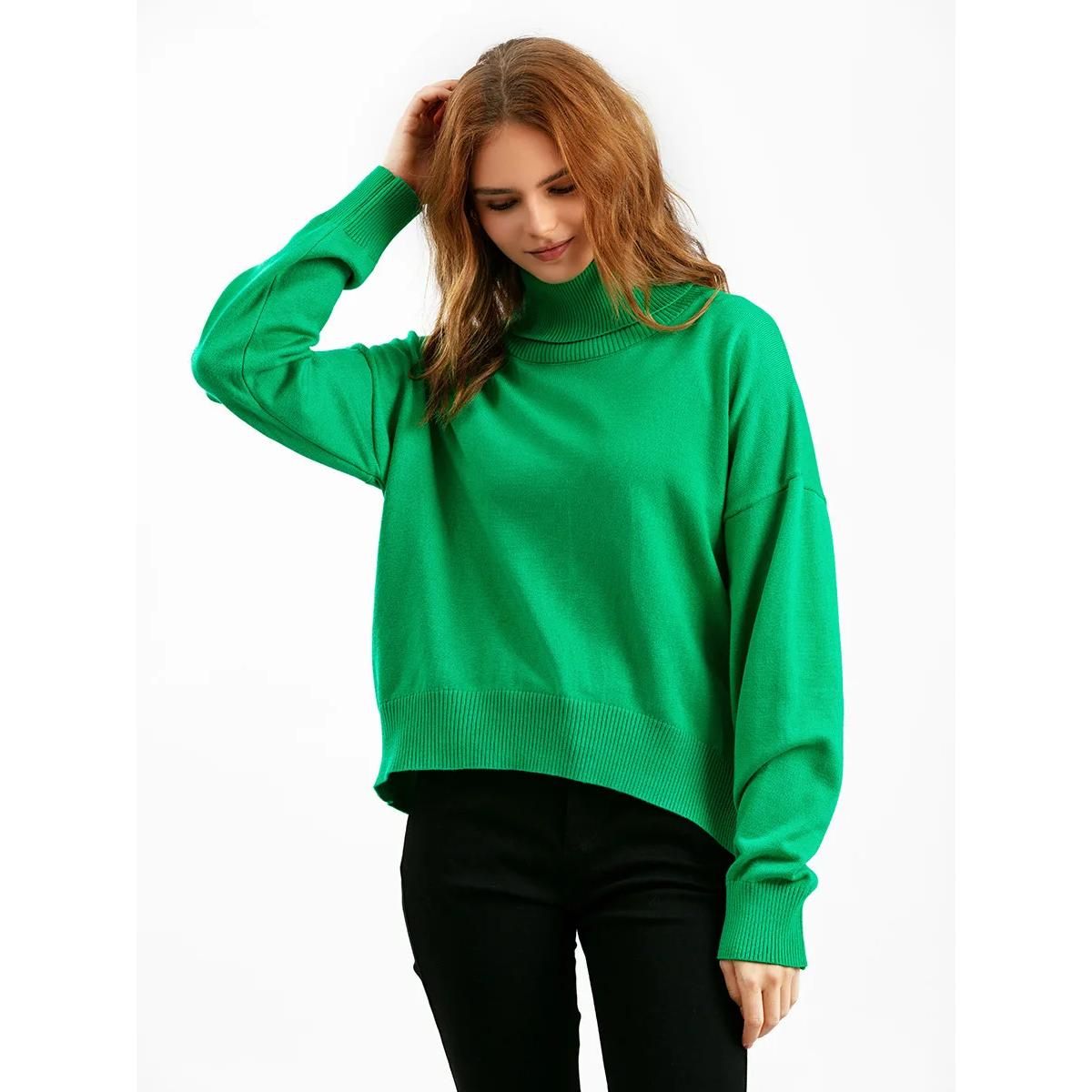 Schicker übergroßer Rollkragenpullover