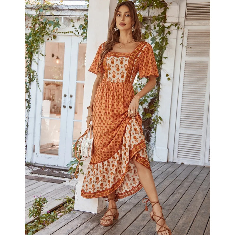 Elegant Bohemian Summer Evening Dress