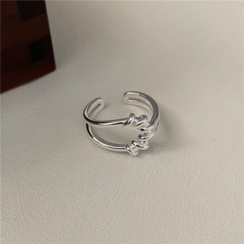 Women's Fashion Personality Knot Twist Ring - Dazpy