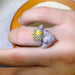 Fashion Color 8-heart 8-cut Mosan Diamond Ring - Dazpy