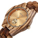 Men's Simple Personality Creative Red Sandalwood Strap Quartz Movement Watch - Dazpy