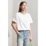 Summer Casual Mid-length Embroidered Tassel Tee