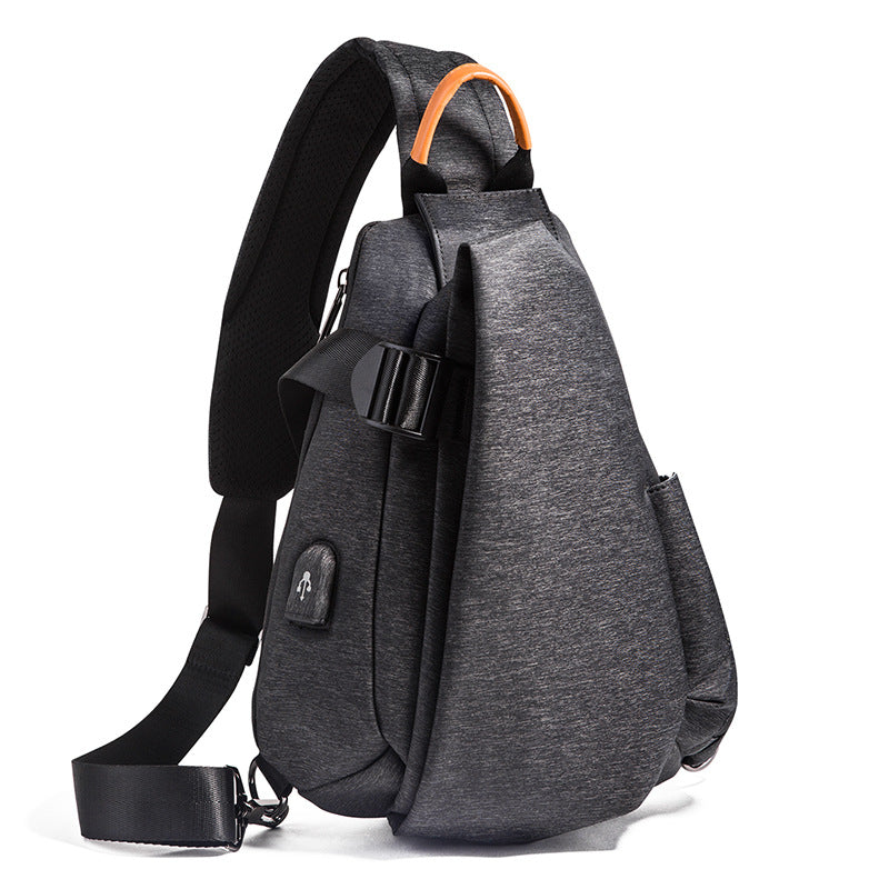 Men's Waterproof And Wear-resistant Casual One-shoulder Messenger Bag - Dazpy