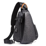 Men's Waterproof And Wear-resistant Casual One-shoulder Messenger Bag - Dazpy