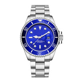 Stainless Steel Band Men's Mechanical Watch - Dazpy