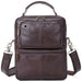 Retro First Layer Cowhide Casual Messenger Bag Multifunctional Handbag - Dazpy