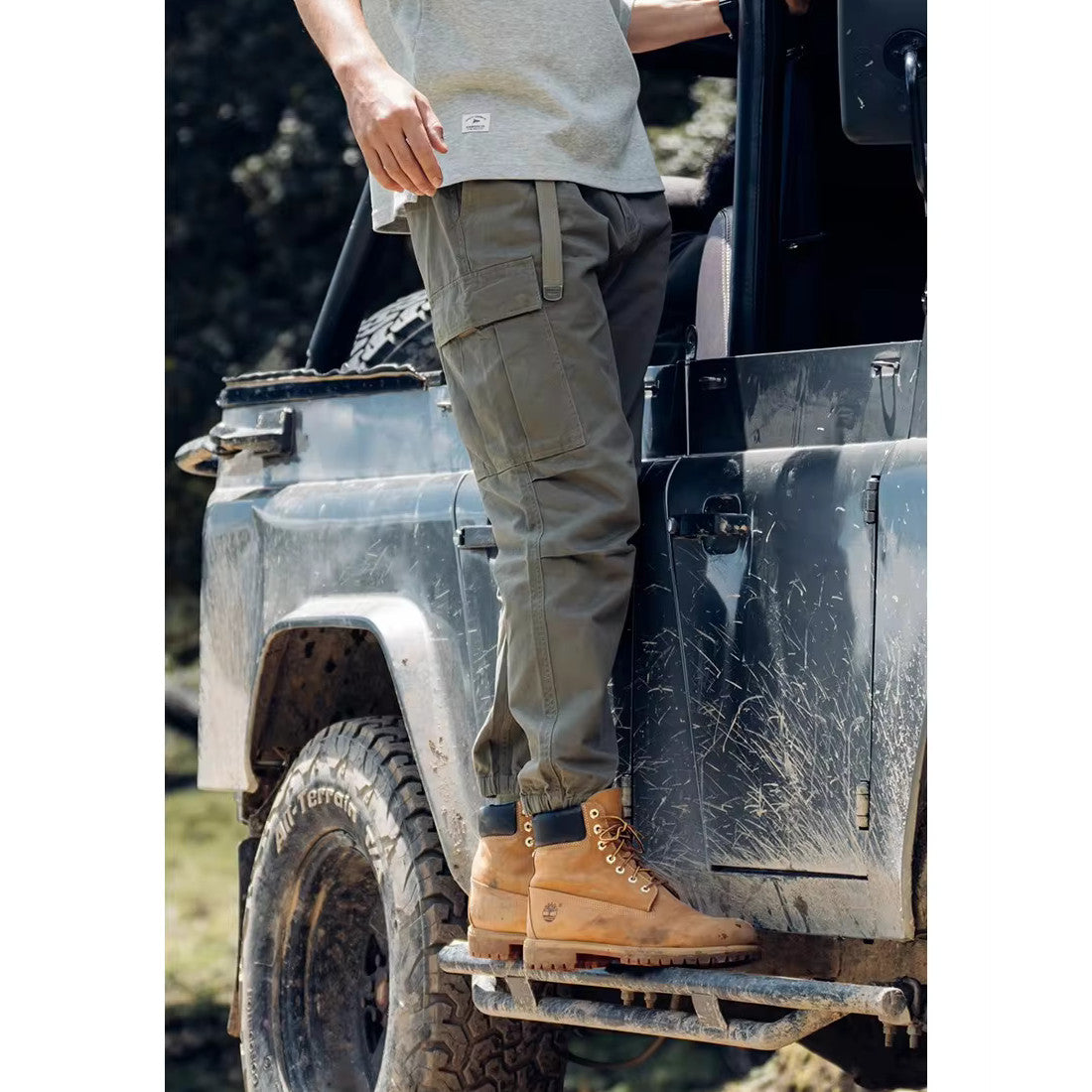 Pantalones cargo holgados y ajustados de otoño para hombre