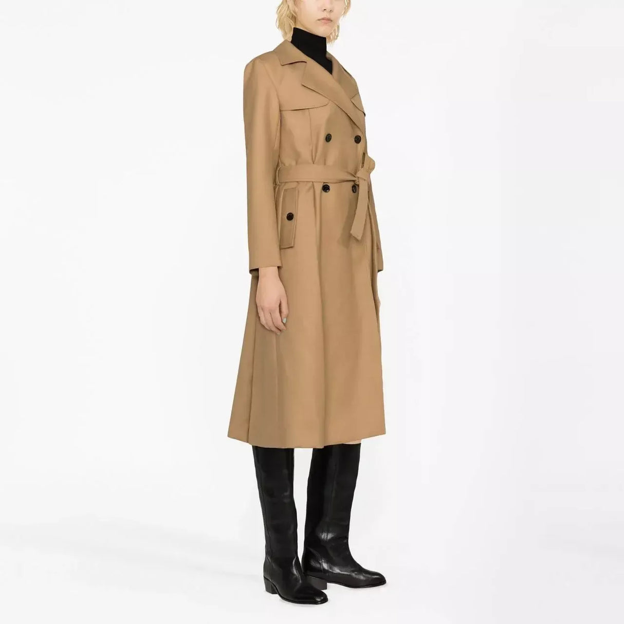 Zweireihiger Damen Trenchcoat mit Schärpe