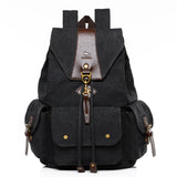 Retro Male Outdoor Canvas Big Travel Backpack - Dazpy