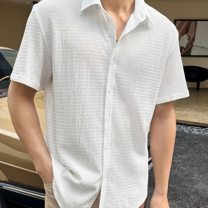 Men's Fashion Short-sleeved Commuter Shirt Casual