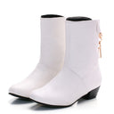 Botines de tacón bajo de poliuretano