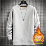 Men's Warm Lambskin Round Neck Hoodie