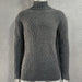 Rollkragenpullover in einfarbiger Slim Fit-Strick