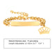 Personalized Name Pattern Laser Curved Crown Bracelet - Dazpy