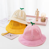 Koreanischer Baby-Sommer-Mesh-Bucket-Hut - Atmungsaktive Sprout-Kappe für Kinder