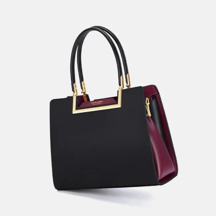 Bolso Tote Elegante De Piel De Gran Capacidad