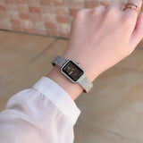 Square Dial Mesh With Delicate Quartz Watch Waterproof - Dazpy