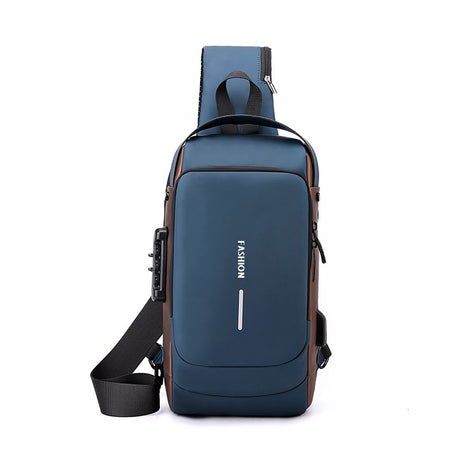 Rechargeable Password Anti-theft Large Capacity Diagonal Chest Bag - Dazpy