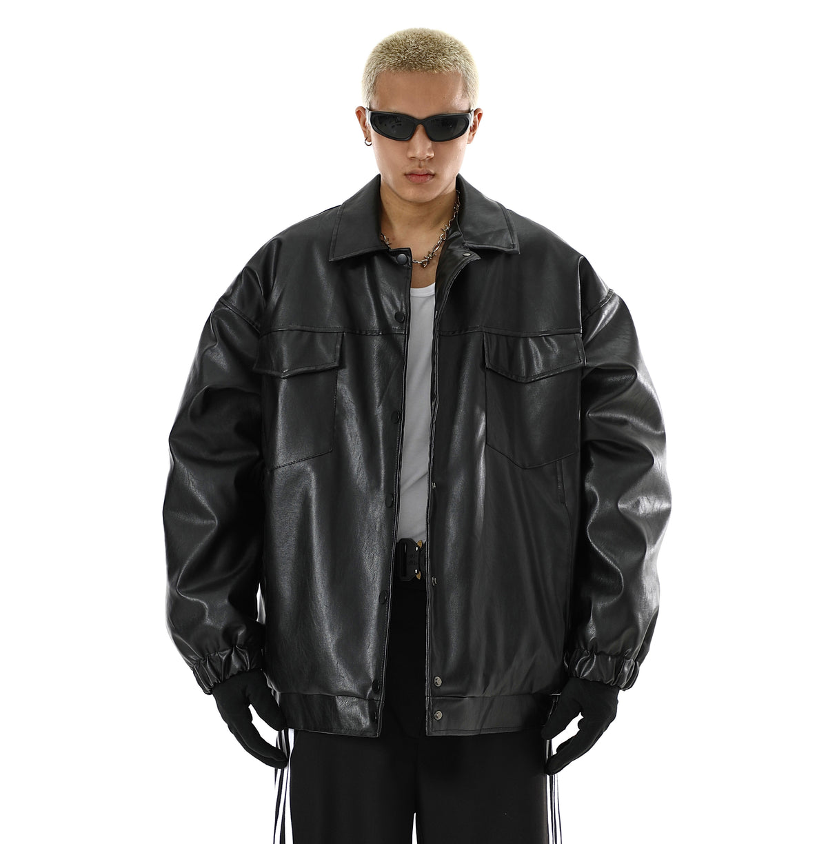 Men's Vintage PU Leather Coat