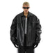 Men's Vintage PU Leather Coat