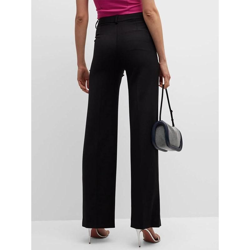 High Waist Spliced Diamond Wide Leg Pants