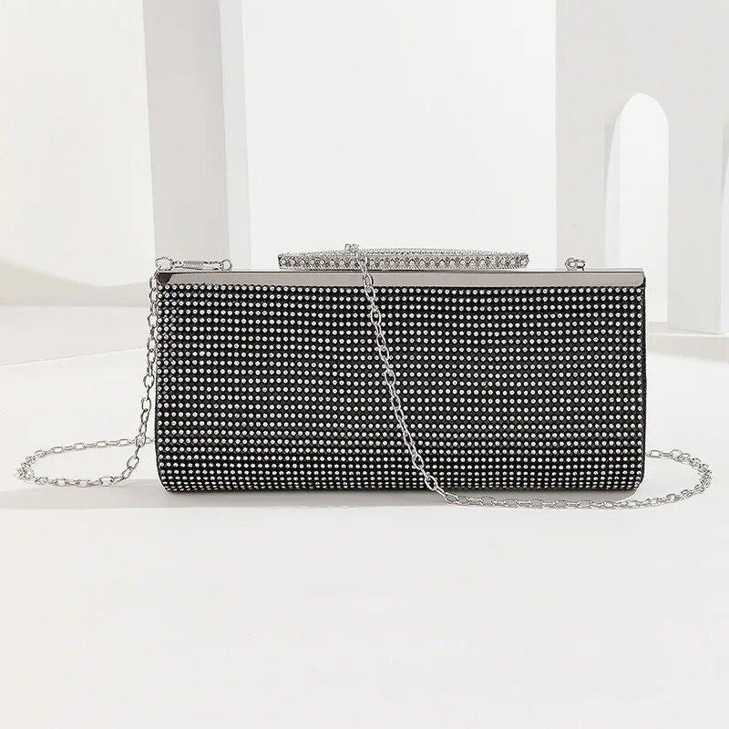 Clutch de noche con diamantes de imitación de Glamorous para mujer