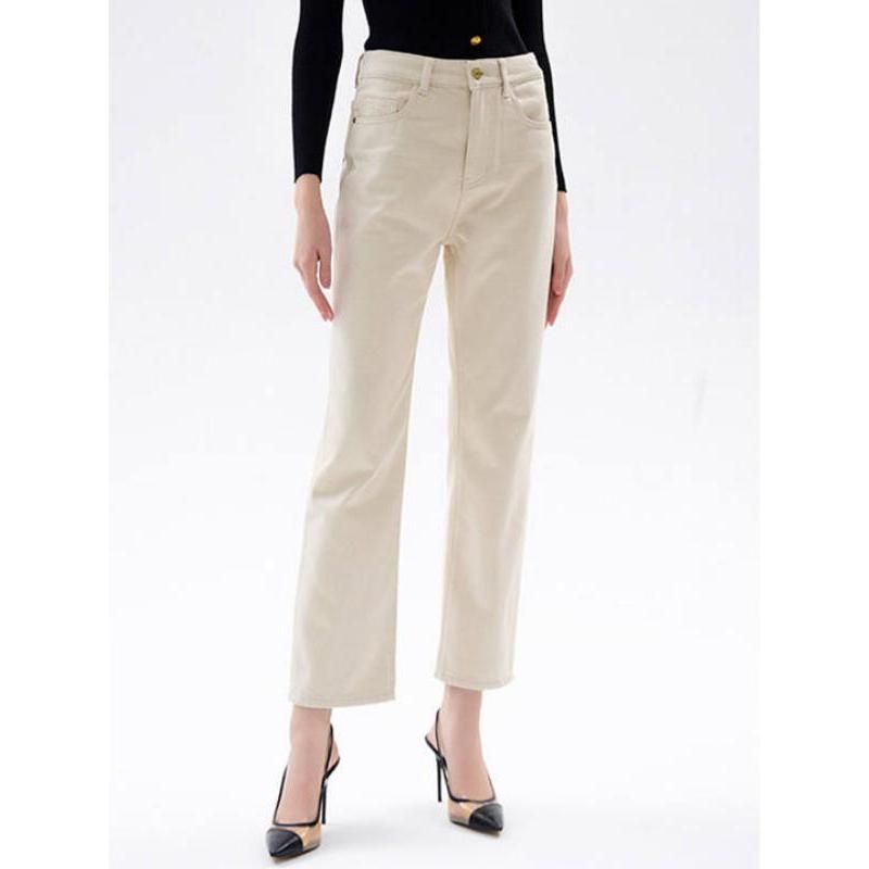 Classic High-Waisted Straight Jeans for Women