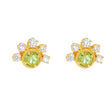 S925 Silver Plated 14K Gold Olivine Earrings - Dazpy