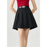 Retro High Waist A-Line Skirt