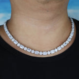 New Round Rectangular Zircon Necklace - Dazpy