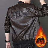 Simulation Leather Jacket Tide Brand Casual Plus Size Men's Clothing