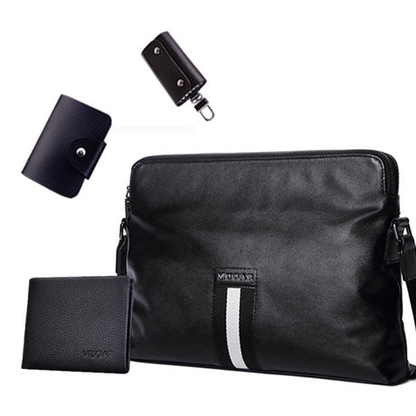 Wear-resistant Leather Men's Messenger Business Bags - Dazpy