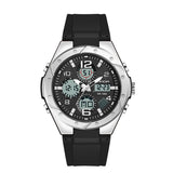 Men's Dual Display Waterproof Luminous Couple Sports Electronic Watch - Dazpy