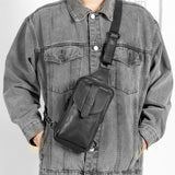 Fashion New Men's Leather Chest Bag - Dazpy