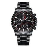 Men's Watch Relojes De Hombre Stainless Steel Quartz Luminous Classic Wristwatch - Dazpy