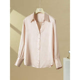 Chic 100% Silk V-Neck Blouse for Women