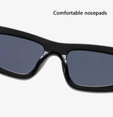 Trendy Color Block Sporty Sunglasses - UV Protection & Gradient Lenses for Men and Women