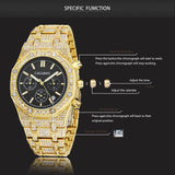 Shang Sports Business Men's Watch With Gold And Diamonds - Dazpy