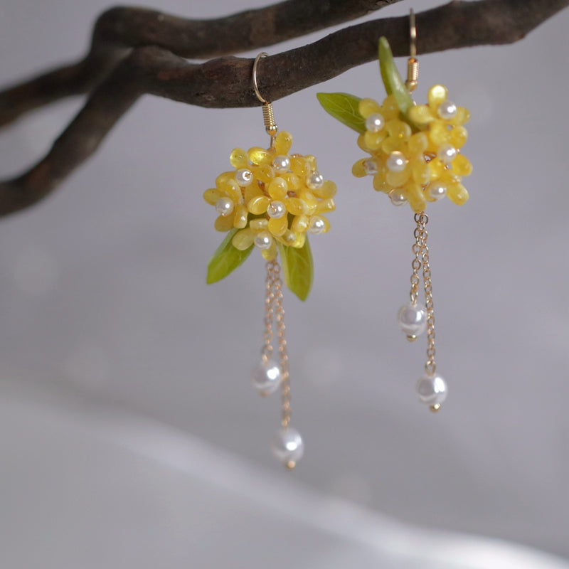 Retro Osmanthus Earrings For Female Minorities Mori Style - Dazpy