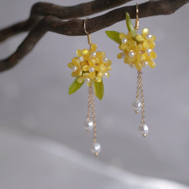 Retro Osmanthus Earrings For Female Minorities Mori Style - Dazpy