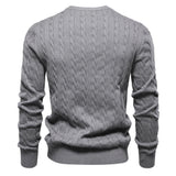 Herbst und Winter Pullover Pullover Hirsch Stickerei einfarbig Pullover für Männer