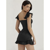 Minivestido sin tirantes para fiestas y clubwear