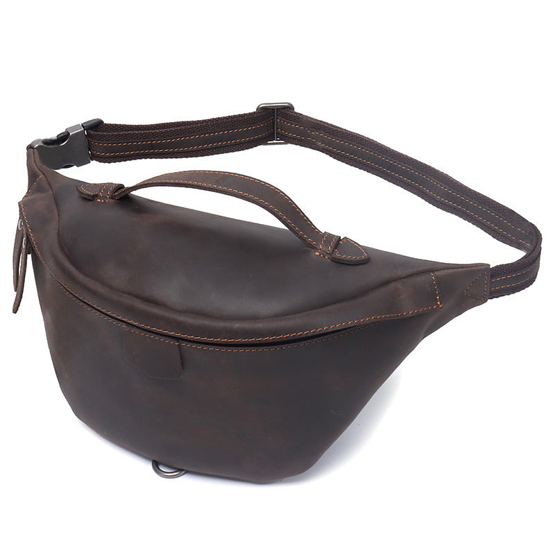 Vintage Handmade Cowhide Men's Waist Bag - Dazpy