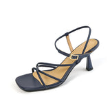 Elegante quadratische High Heels Sandalen für Damen