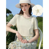 Chic Floral Short Sleeve T-Shirt